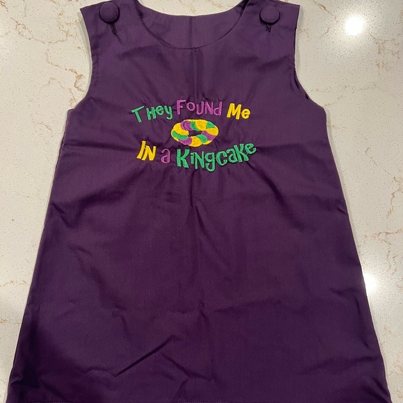 nola smocked Other - NOLA Smocked Mardi Gras Dress Size 12M
